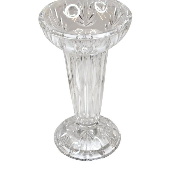 Princess House Lead Crystal Candle Holder / Bud Vase. Made in Germany 8 inch tal - Picture 3 of 10